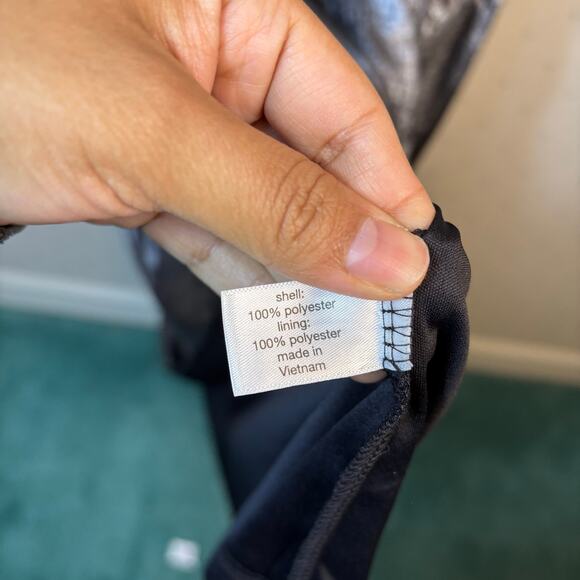 Lane Bryant Shirred Shoulder Maxi Dress Size 26 Satin Formal Evening Gala NWT - Picture 11 of 13